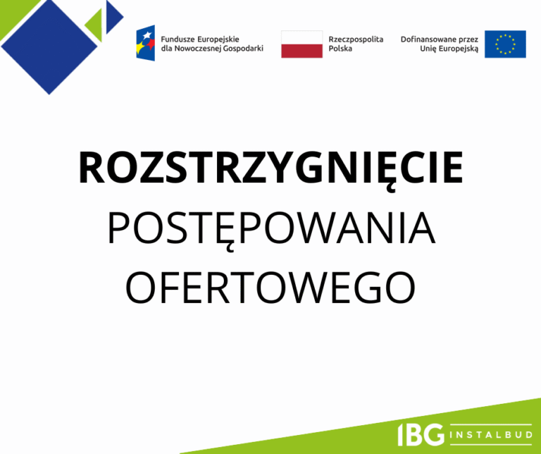 Rozstrzygnięcie postępowania ofertowego